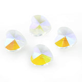 Austrian Crystal Heart Pendant 10/14mm Glass Bead