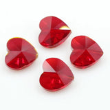 Austrian Crystal Heart Pendant 10/14mm Glass Bead