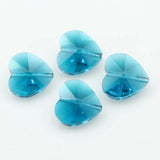 Austrian Crystal Heart Pendant 10/14mm Glass Bead