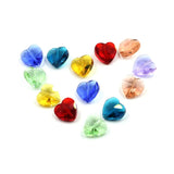 Austrian Crystal Heart Pendant 10/14mm Glass Bead