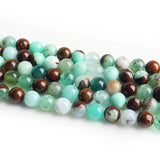 4 6 8 10mm Chrysoprase Jades Stone Beads for Jewelry Making DIY Bracelet 7.5in