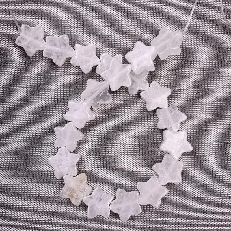 Natural Stone Star Shape Loose Bead String for Jewelry Making DIY