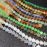 Natural Stone Star Shape Loose Bead String for Jewelry Making DIY