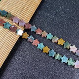 Natural Stone Star Shape Loose Bead String for Jewelry Making DIY