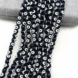 50pcs 8mm Round Glass Beads Angel Eye Beads for Jewelry Making DIY