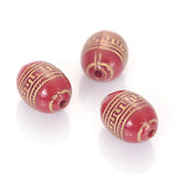 100 Pcs 10x13 MM Retro Acrylic Barrel Spacers Charms Beads For Jewelry Making