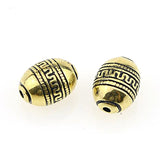 100 Pcs 10x13 MM Retro Acrylic Barrel Spacers Charms Beads For Jewelry Making