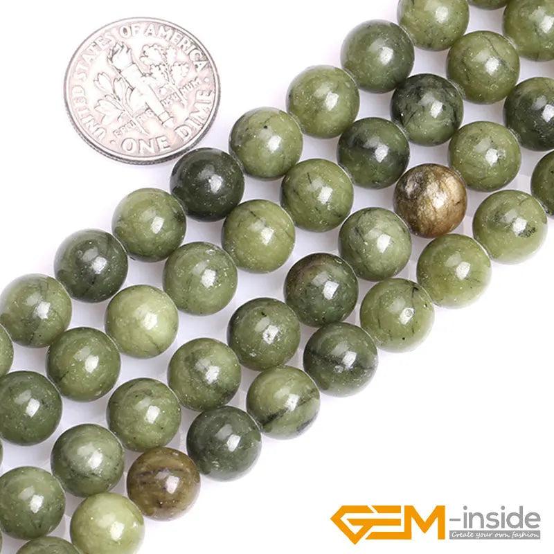 8mm 10mm Green Canada Jades Jadeite Stone Gem Stone Beads