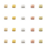 WLYeeS 68Pcs Matte 6mm Square Pyramid Hematite Beads for DIY Bracelet