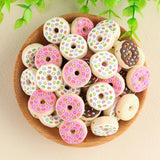 Mini Donut Silicone Beads Food Teether DIY Baby Molar Toys
