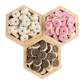 Mini Donut Silicone Beads Food Teether DIY Baby Molar Toys
