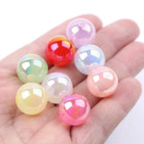 20pcs 16mm Cream Acrylic Beads Jewelry Making DIY Phone Chain Accessories