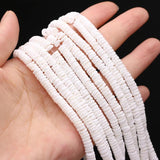 Natural Stone Shell Beads Disc Shape Multi-color Spacer Bead for Jewelry Making