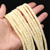 Natural Stone Shell Beads Disc Shape Multi-color Spacer Bead for Jewelry Making
