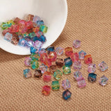 100pcs Bi-color Spray Spacer Acrylic Beads Jewelry Making DIY Bracelet Necklace