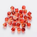 100pcs Bi-color Spray Spacer Acrylic Beads Jewelry Making DIY Bracelet Necklace