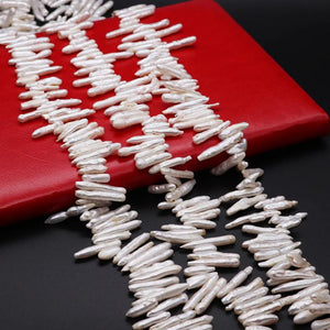 Natural Freshwater Pearl Beads Toothpick Shape Loose Beads