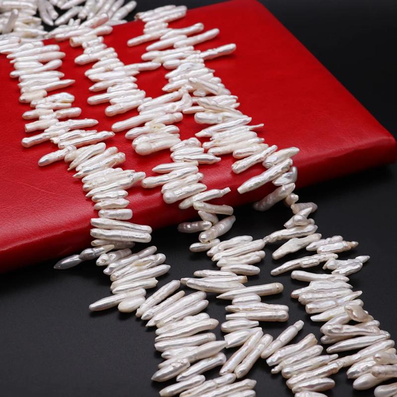 Natural Freshwater Pearl Beads Toothpick Shape Loose Beads