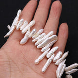 Natural Freshwater Pearl Beads Toothpick Shape Loose Beads