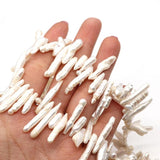 Natural Freshwater Pearl Beads Toothpick Shape Loose Beads