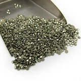 50pcs 1.0-2.0mm Natural Marcasite Stone Flat Back Loose