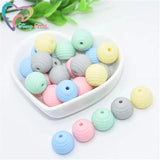 20 PCS Spiral Beads 15 MM Silicone Beads Baby Teething DIY Jewelry Nursing Beads