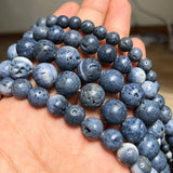 Coral Round Spacer Beads Natural Stone for DIY Jewelry Making 15'' 4-12mm
