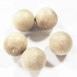 50Pcs Wood Ball Round Natural Wooden Beads 8mm/10mm/12mm DIY Crafts