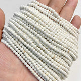 4MM Natural Purple Stone Beads Round Faceted Spacer Bead