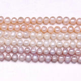 Natural Freshwater Pearl Sphere Beads 36cm for Women Bracelet Earring Necklace
