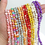 4X8 mm Trochus Shell Beads Freeform Loose Spacer Beads 15'' Strand