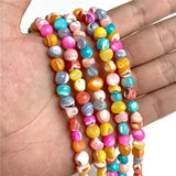 4X8 mm Trochus Shell Beads Freeform Loose Spacer Beads 15'' Strand