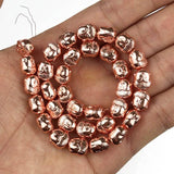 Buddha Head Silver Plated Hematite Beads 8*10mm 20pcs