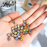 30pcs Square Evil Eye Beads Metal Spacers DIY Bracelets
