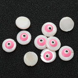 12mm Natural Shell Beads Evil Eye Star Heart Turkey Beads DIY Gift