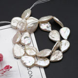 3 PCS Baroque Pearl Water Drop Pearls Natural Freshwater DIY Jewelry 15x20mm