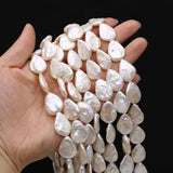 3 PCS Baroque Pearl Water Drop Pearls Natural Freshwater DIY Jewelry 15x20mm