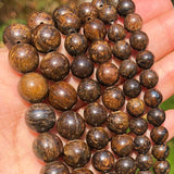 4-12mm Bronzite Stone Beads Round Loose Spacer Minerals Beads 15''Inches