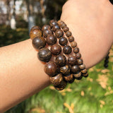 4-12mm Bronzite Stone Beads Round Loose Spacer Minerals Beads 15''Inches