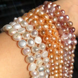 Pink Purple Punch Freshwater Pearl Beads for DIY Jewelry Making