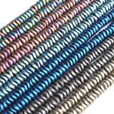 4mm Hematite Disc Beads Natural Stone for Jewelry Making 15''