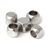 Copper Seed Beads Square Cube Silver DIY Bracelet Jewelry 2.5mm x 2.5mm