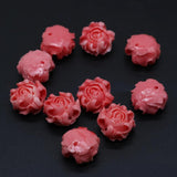 Coral Rose Shape Spacer Beads for Jewelry Making DIY