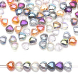 50Pcs/Lot 8mm Heart Shape Crystal Glass Beads for Jewelry DIY Making