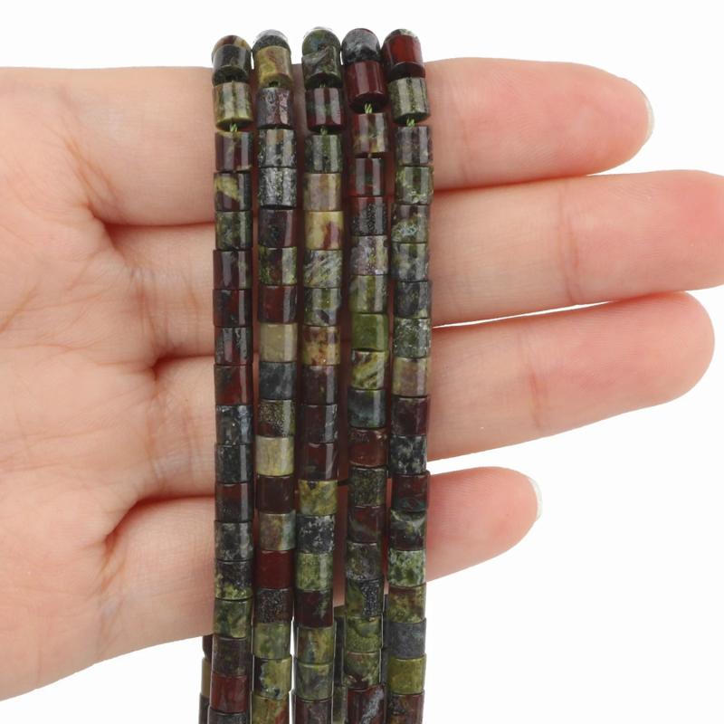 Dragon Blood Stone Rondelle Beads 4x4mm Round Disc 15''