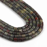 Dragon Blood Stone Rondelle Beads 4x4mm Round Disc 15''