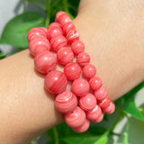 6-8-10mm Red Rhodochrosite Lace Agate Round Beads for Jewelry Making 15''