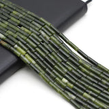 Natural Jade Stone Tube Beads for Jewelry Making