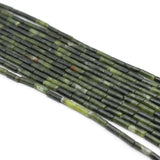 Natural Jade Stone Tube Beads for Jewelry Making