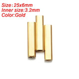 Stainless Steel Tube Beads 4mm for Jewelry Making DIY Spacer Beads